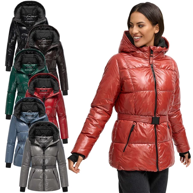 Giacca Invernale Lunga Navahoo Brezelchen - Trapuntata, Con Cappuccio, Per Donna, Taglie XS-XXL