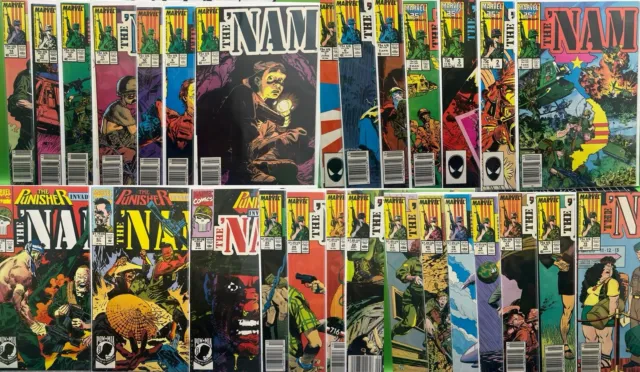 The 'Nam #1-25 Complete Run + Punisher Crossover Newsstand 28 Issue Lot 1986