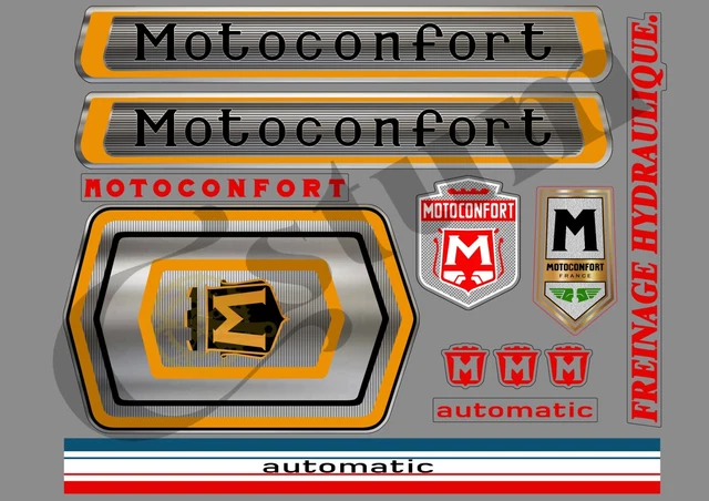 MOTOC407 STICKERS DECALS MOTOCONFORT vélo bike bicycle | UK