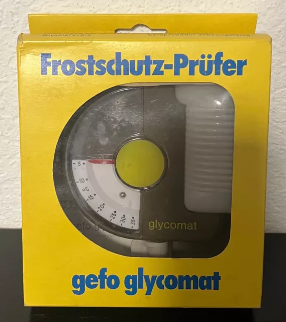 GEFO Glycomat Frostschutzprüfer für Frostschutzmittel / Auto OVP