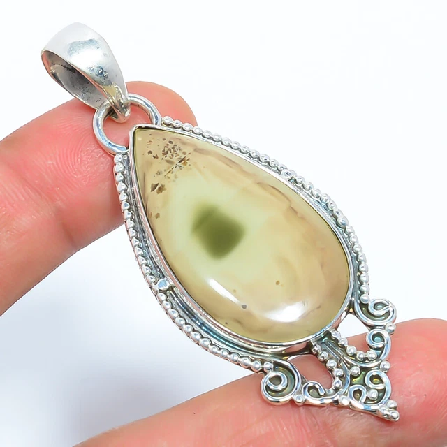 Imperial Jasper - Guadalajara 925 Sterling Silver Pendant 2.57" T48