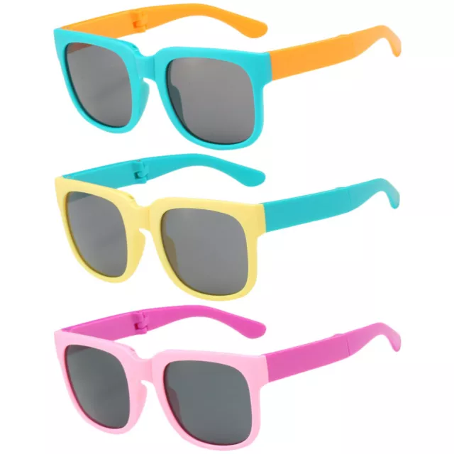 3 Kinder-Sonnenbrillen faltbar dekorativ Strand