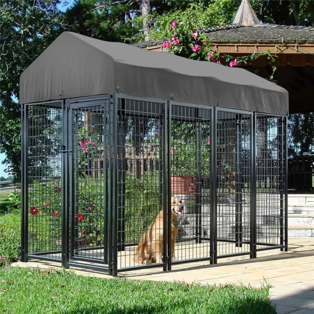 Bingopaw XXL Welded Outdoor Dog Kennel Pet Playpen Backyard Dogs House Enclosure