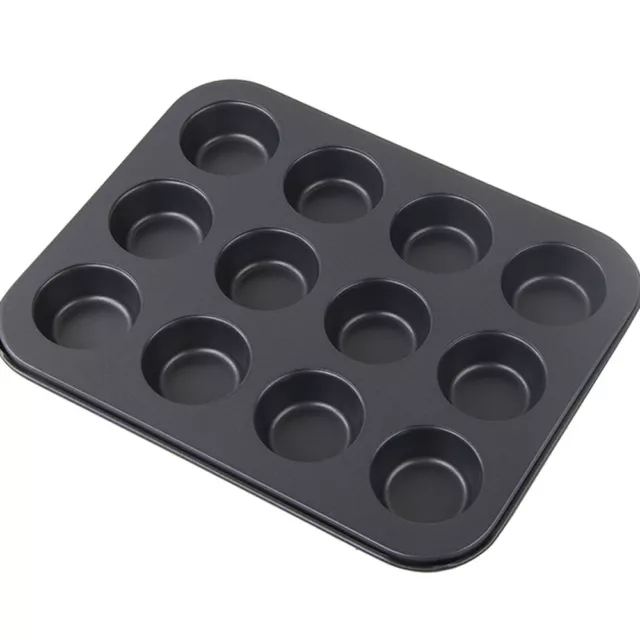 12-Cups Cupcake Muffin Bun Nonstick Metal Mold Pan Tray Tin Cake Baking Bakeware