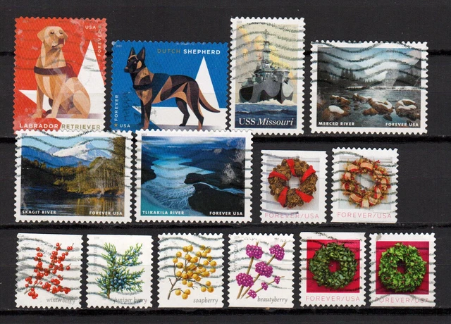 Briefmarken USA LOT aus 2019 gestempelt (US 544)