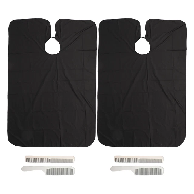 Barber Cape Set Hair Cutting Cape 2pcs Adult Enlarge Cape 2pcs Handle Stylin Ecm
