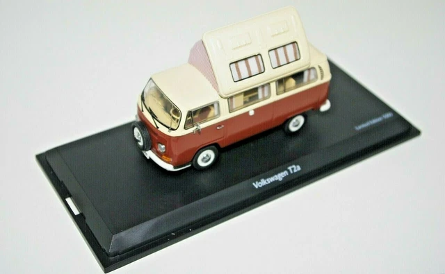 Norev 1/43 Volkswagen T1a Bus Air Charter – Rouge/beige, 1958, Comme Neuf