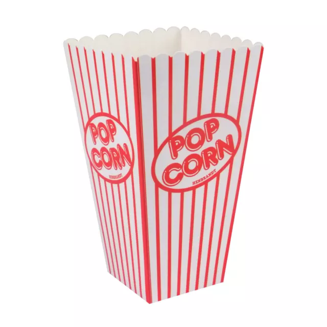 Mini Retro Style Popcorn Boxes 14 x 7.5cm Party Cinema Move Night Pack of 10 New