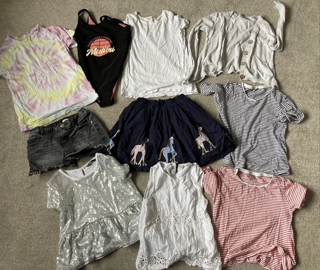 Girls Clothes Bundle 7-8 Years Joules Unicorn Skirt Tops Clothes Cardi Next