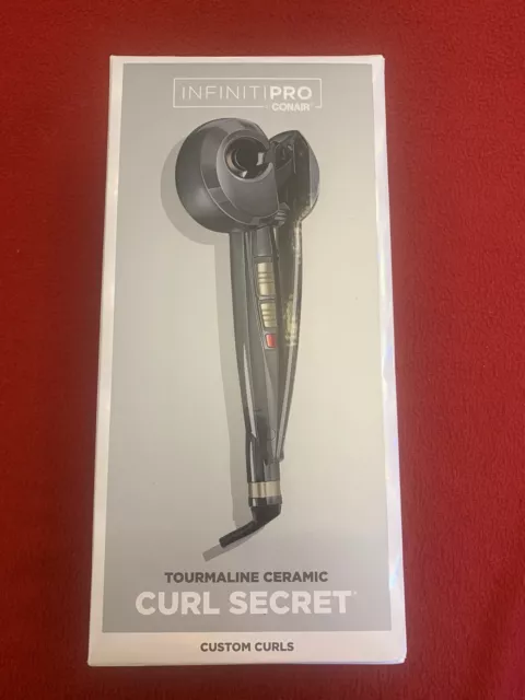 InfinitiPro by Conair Curl Secret Auto Curler, Metal Gray CD203NN -NEW NOB #I2