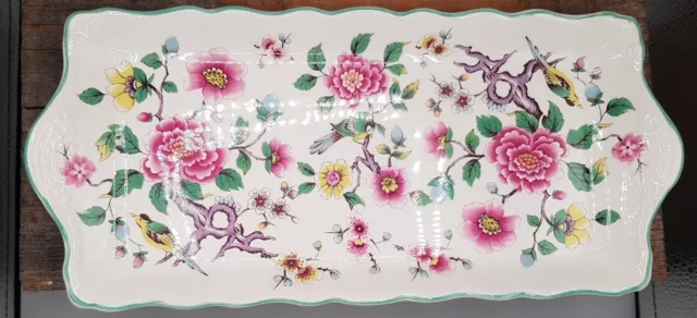 James Kent /Old Foley Chinese Rose Sandwich tray - Porcelain china - England