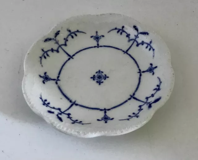 Antique Delft Blue Butter Pat Dish 8cm diameter 