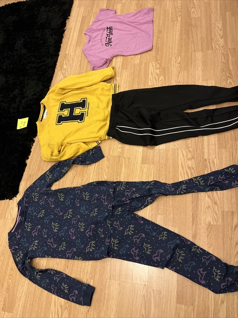 Girls Clothes Bundle 11-12 Years 5 Items M&S Various Brands Leggings Tops PJ