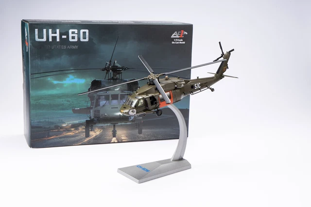 AF1 1/72 US UH-60 Black Hawk HSC-2 Utility Helicopter Alloy Diecast Model  gift