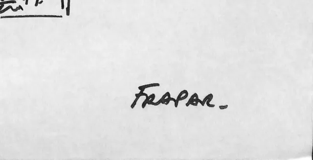 [ Humor - Pisa- ] François Frapar: el Armario, Dibujo Original Firmado 3
