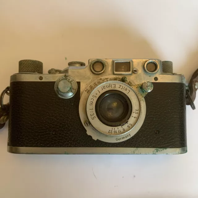 Leica 111c Vintage Film  Camera Leitz Elmer  5cm F3.5 Lense With Provenance