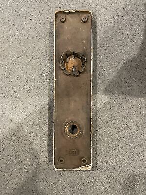 Antique/Vintage Door Plate, Backplate, Knob, Back Plate, Bronze/Brass 2