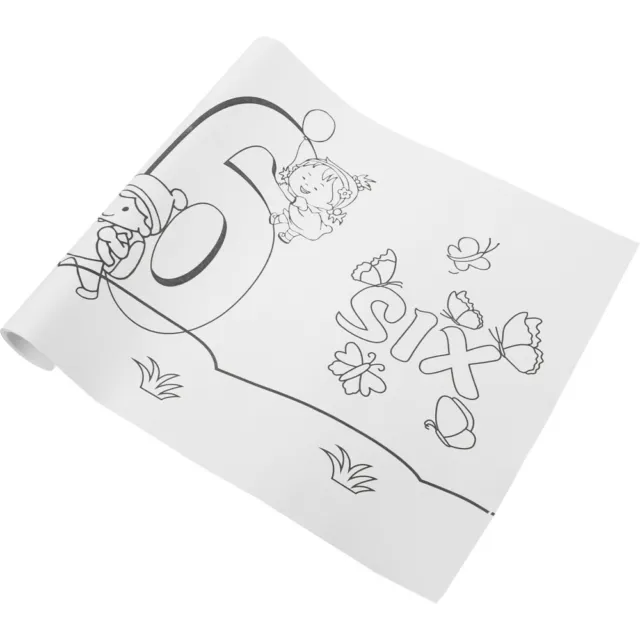 Papier à dessin pour enfants # Rouleau de papier à colorier pour enfants #  Rouleau de papier à dessin pour enfants # Dessin Étanche Parchemin Coloriage  Dessin Papier DIY Peinture Enfant