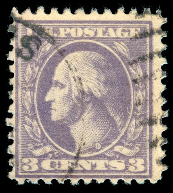 MOMEN: US STAMPS #530a USED DOUBLE IMPRESSION SCARCE