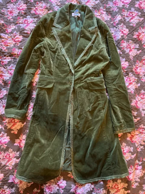 Jigsaw velvet coat top