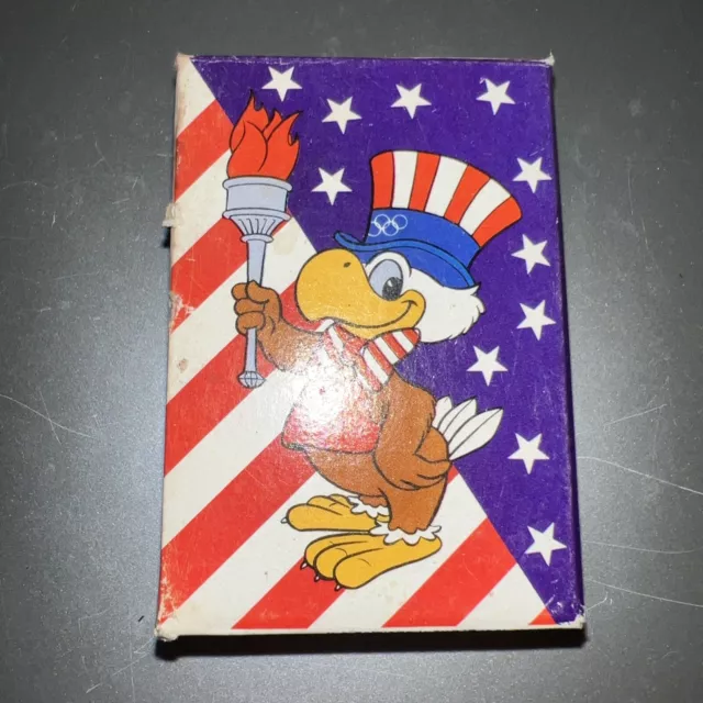 SAM THE OLYMPIC EAGLE VINTAGE 1984 LA OLYMPICS Small PLAYING CARDS