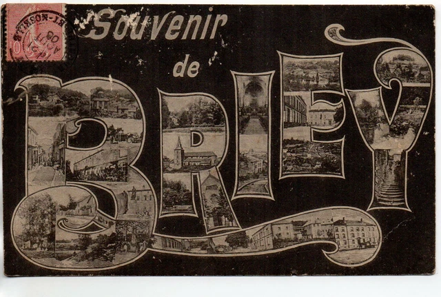BRIEY - Meurthe et Moselle - CPA 54 - souvenir de Briey