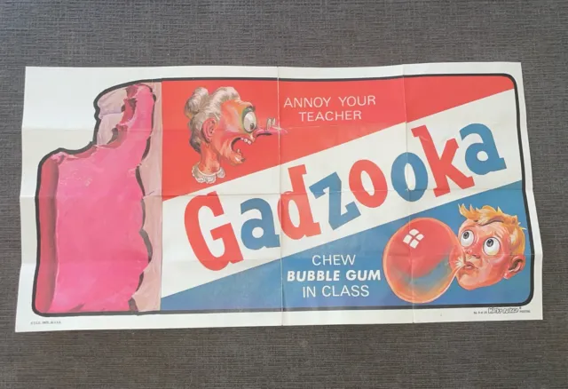 1973-1974 Topps Gum Co Wacky Packages Poster #8 Gadzooka