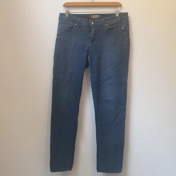 Paige Peg Skinny Solid Blue Jeans Size 30