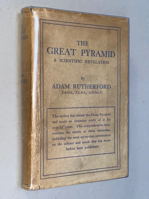 THE GREAT PYRAMID - Adam Rutherford [1939] HB d/j + 2 Issues ...