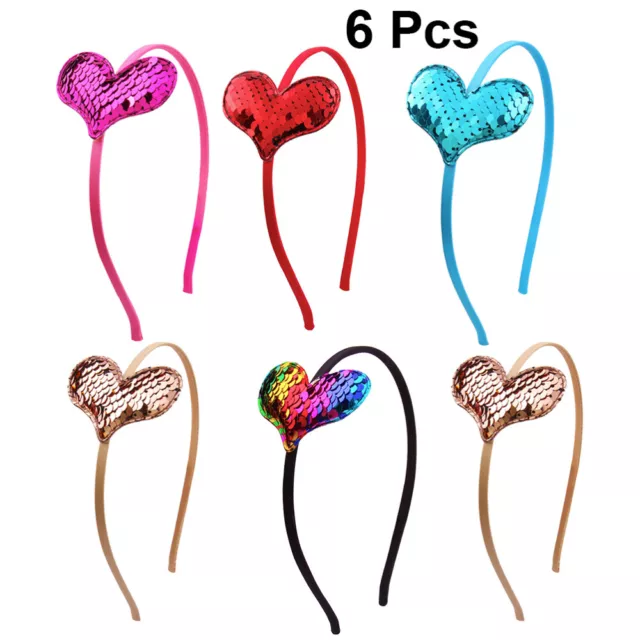 6 PCS Damen Haarschmuck Für Mädchen Haarband Mit Pailletten