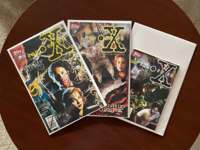 X-Files #5 #7 & X-Files Comics Digest #1 (Topps 1995) Strange Tales Sci-Fi