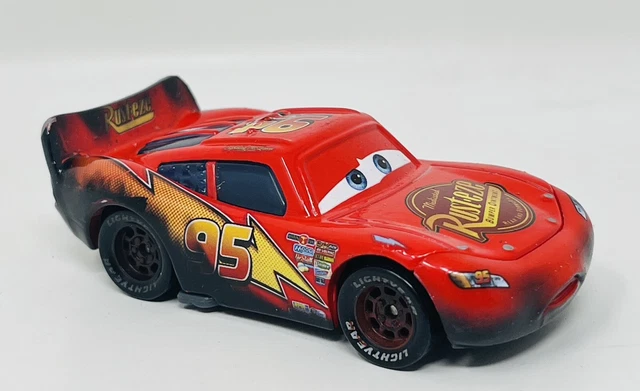 BURNT LIGHTNING MCQUEEN Disney Pixar Cars Diecast 1:55 Scale Car Mattel ...