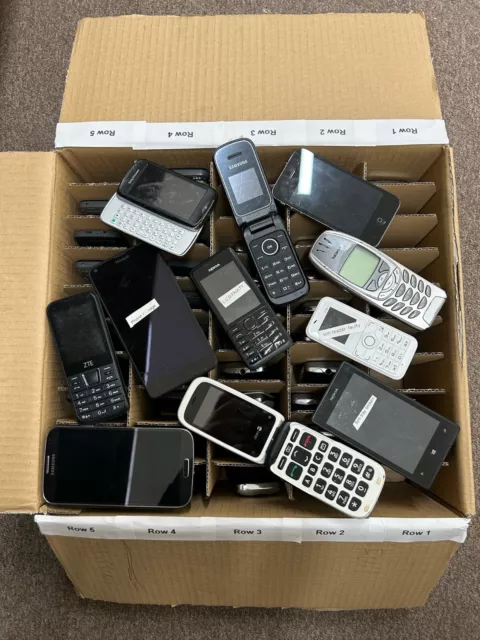 JOBLOT OF X50 mixed phones WORKING Mobile Phones BULK BUY 150.00 PicClick UK