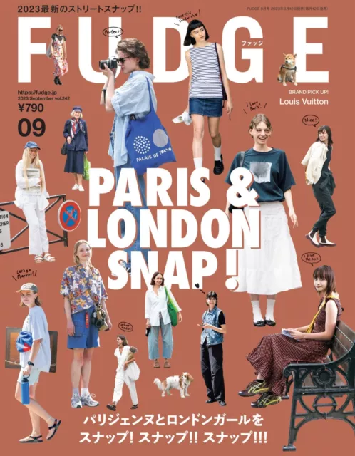 PicClick　2023　Fashion　SEP　FUDGE　Women　Japanese　$39.59　LONDON　issue　PARIS　AU　SNAP!　Magazine