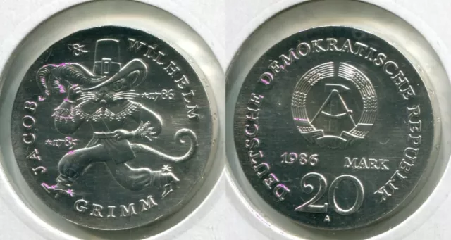 DDR 1967 1990 - 20 Mark in Silber, stgl. - JAHR / MOTIV NACH WAHL