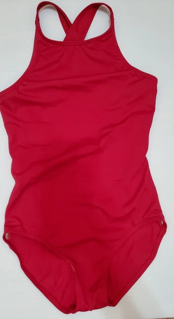 Balera Leotard Strappy Size Child Medium MC Dance Ballet Dark Pink Red