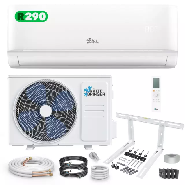 Kältebringer Split Klimaanlage Klimagerät Inverter 12000BTU Klima R290 3,5kW