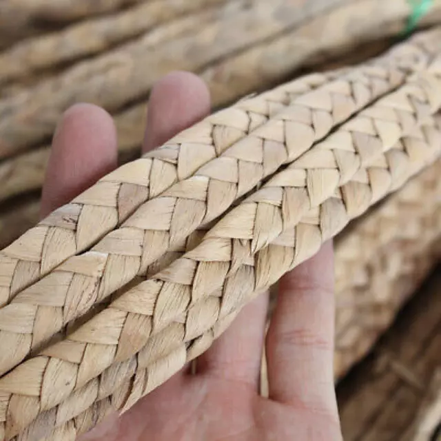 5M/10M Paja Ratán Tejido Caña Trenzada Cinturón Para Sombrero Bag Craft Material