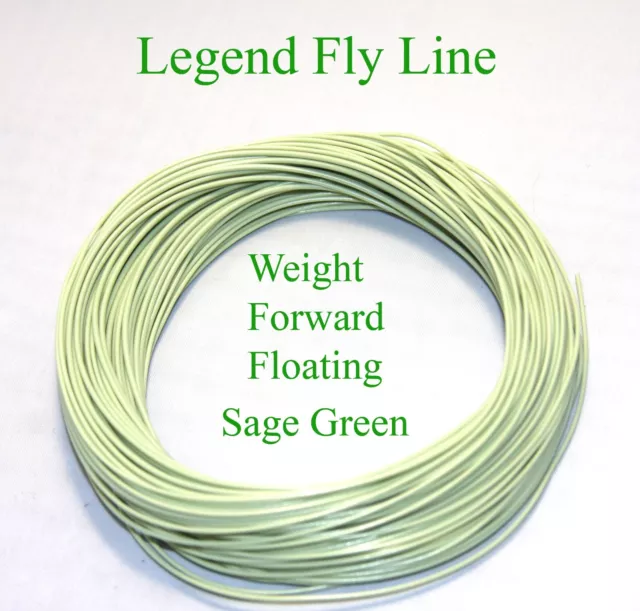 Fly Line WF3F - WF4F Legende Salbeifliege Angelschnur frei geflochtene Schleife Fly Line