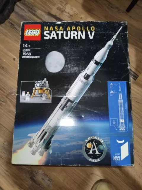 LEGO 21309 Ideas NASA Apollo Saturn V Rocket Brand New Sealed Damaged Box