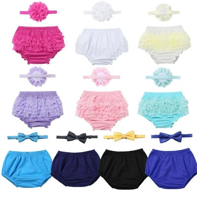 Pantaloncini pannolini pannolini ragazzi ragazze con cravatta fiocco