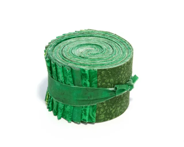 It's All GREEN Jelly Roll 2.5" precortado 100% algodón tela acolchado 18 tiras 2