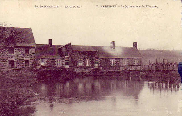 CPA 50 NORMANDIE Granville Bréhal Villedieu CERENCES La Minoterie et la Filature