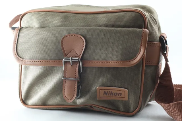 【Almost Unused】Nikon Multi Camera Lens Shoulder Bag Pouch Case from JAPAN 108A