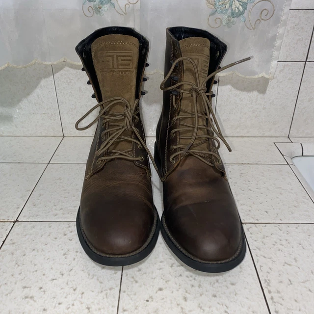 ARIAT BOOTS MENS 8.5D Brown Lacer Kiltie ATS Leather Work  display picture 1