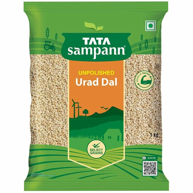 Tata Sampann Rozzo Urad Dal Split 1kg Grammi Impulsi Lentils