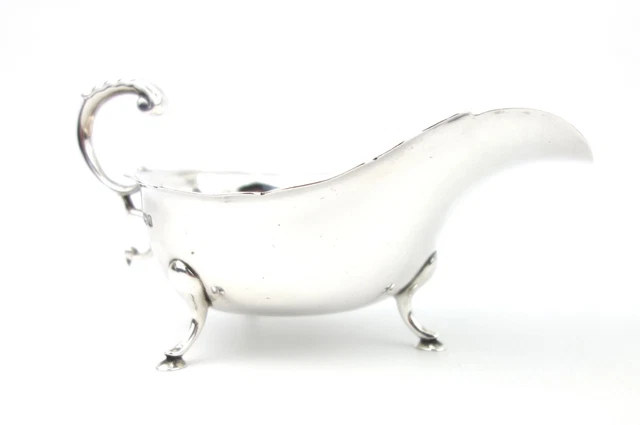 Antique Sterling Silver Sauce Gravy Boat Sheffield 1921 130 g