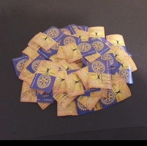 Bulk x 82 Aust 50c-Centenary Of Rotary International Stamps Used Off Paper -2005
