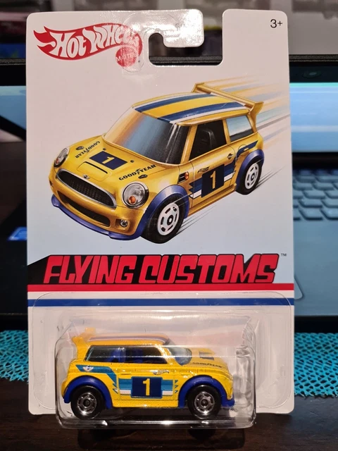 2011 HOT WHEELS MINI Cooper S CHALLENGE #30 blue - white stripes