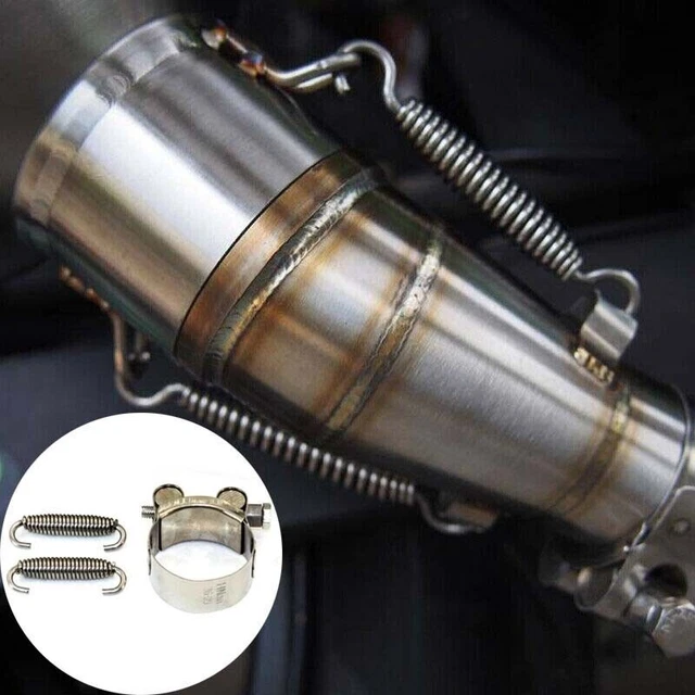Muffler Mid Motorcycle Exhaust Pipe Link Stainless Steel Section Adapter Tool